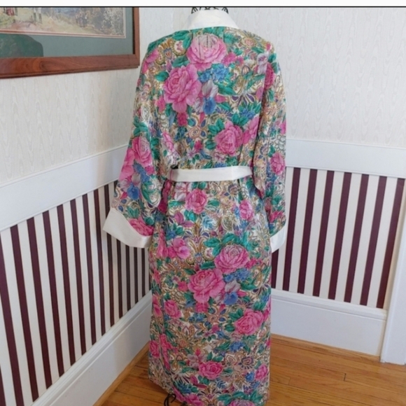 VICTORIA'S SECRET 80s Vintage Duster Robe Size Small - Picture 3 of 6